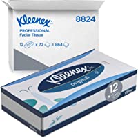 Kleenex 8824 Caja de Pañuelos- 12 Paquetes de 72 hojas- 3 Capas- Suaves y Resistentes- Sin Fragancia- Color: Blanco…